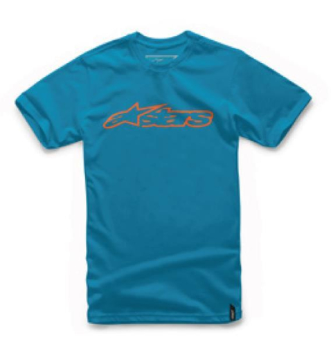 Alpinestars - Alpinestars Blaze T-Shirt - 1032-72032-7640-LG - Turquoise/Orange - Large