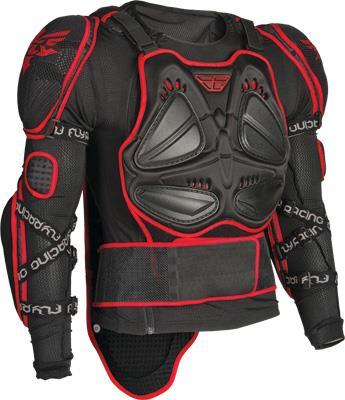 Fly Racing - Fly Racing Barricade Long Sleeve Body Armor Suit - 360-9801X - Black/Red - X-Large