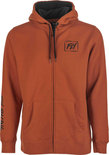 Fly Racing - Fly Racing Fly Lite Zip Up Hoodie - 354-0172L - Rust - Large