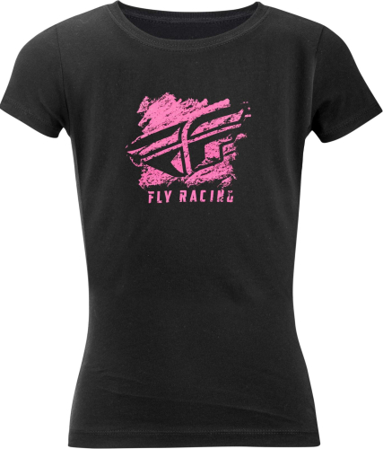 Fly Racing - Fly Racing Fly Girls Crayon T-Shirt - 356-0450YM - Black - Medium