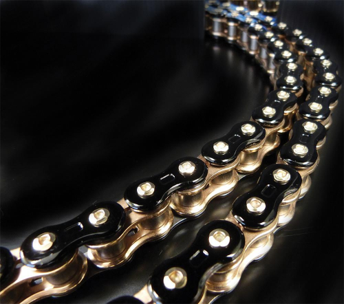 EK Chain - EK Chain 520 MXR 3D Premium Chain - 116 Links - Black/Gold - 520MXR3D-116KG