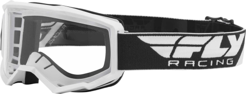 Fly Racing - Fly Racing Focus Goggles - 37-5102 - White / Clear Lens - OSFM