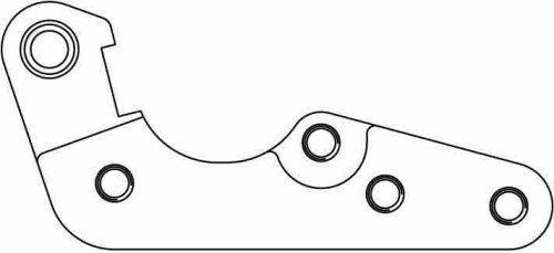 Galfer Brakes - Galfer Brakes Bracket for Tsunami 280mm Rotor Kit - SP058