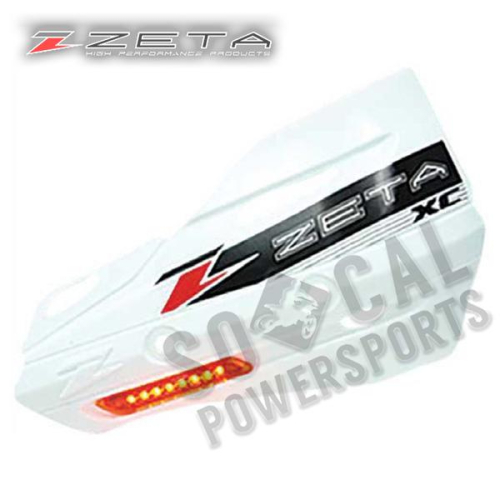 ZETA - ZETA XC Flasher Protector Handguard - White - ZE72-3410