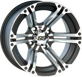 ITP - ITP SS212 Wheel - 15x7 - 4+3 Offset - 4/156 - Machined with Black - 15SS303BX