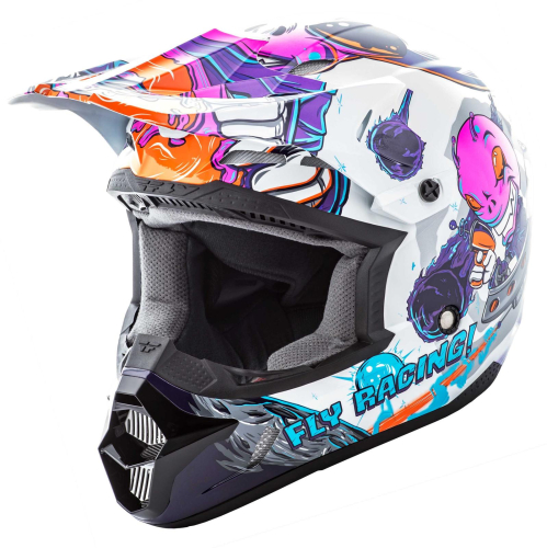 Fly Racing - Fly Racing Kinetic Invasion Youth Helmet - XF73-3452YL - Pink - Large