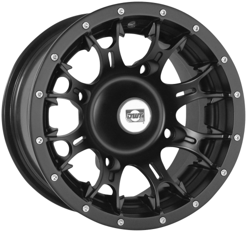 Douglas Wheel Tire - Douglas Wheel Tire Diablo Wheel - 12x7 - 4+3 Offset - 4/156 - Black - 991-40B