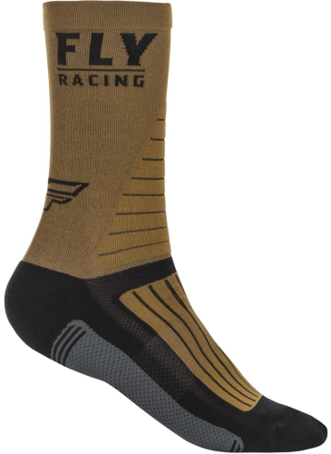 Fly Racing - Fly Racing Fly Factory Rider Sock - 350-0527L - Khaki/Black/Gray - Lg-XL