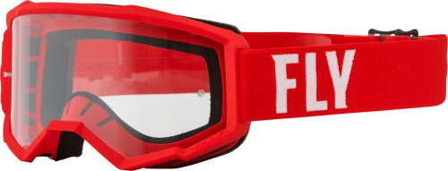 Fly Racing - Fly Racing Focus Goggles - 37-51145 - Red/White / Clear Lens - OSFM