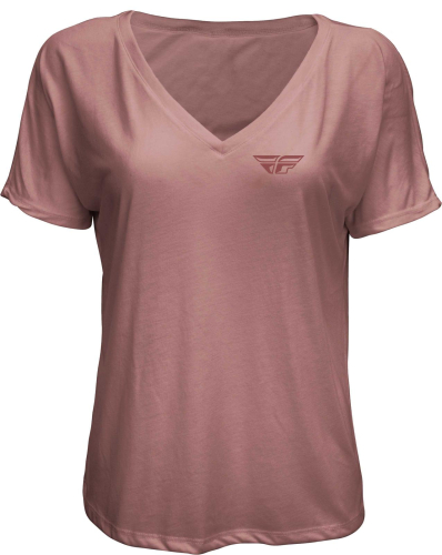 Fly Racing - Fly Racing Fly Crush Womens Tee - 356-0502X - Mauve - X-Large