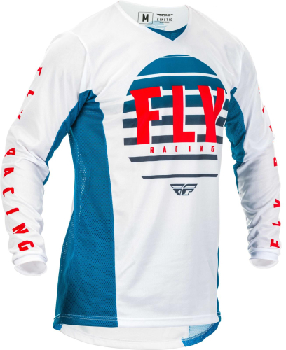 Fly Racing - Fly Racing Kinetic K220 Youth Jersey - 373-521YM - Blue/White/Red - Medium