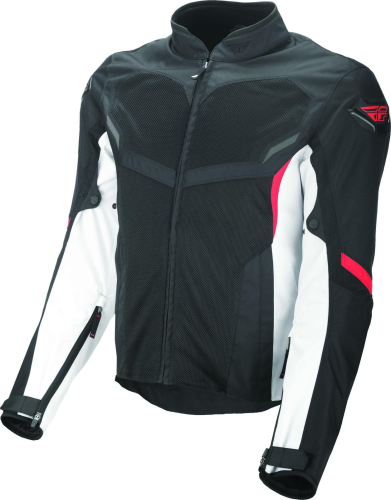 Fly Racing - Fly Racing Airraid Mesh Jacket - 6179 477-40664 - White/Black/Red - Large