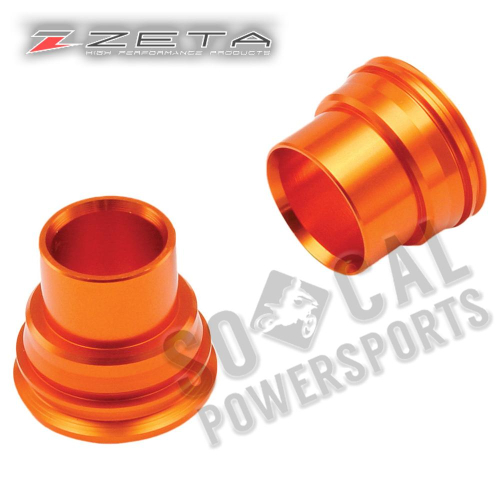 ZETA - ZETA Rear Wheel Spacers - Orange - ZE93-3864