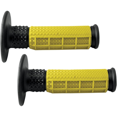 Avon Grips - Avon Grips Half-Waffle MX Grips - Yellow - MXW10