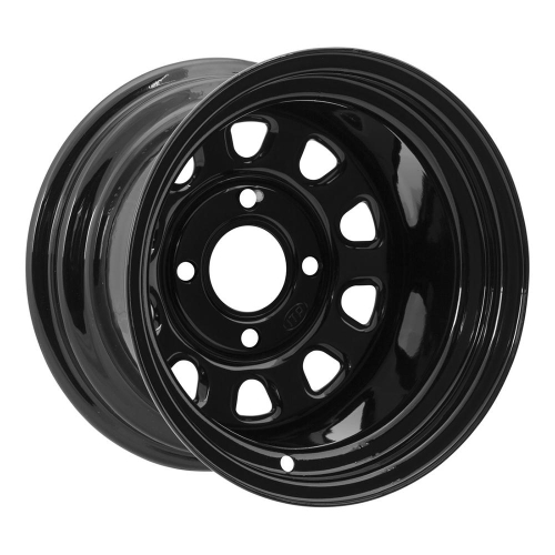 ITP - ITP Delta Steel Wheel - 12x7 - 5+2 Offset - 4/110 - Black - D12F511