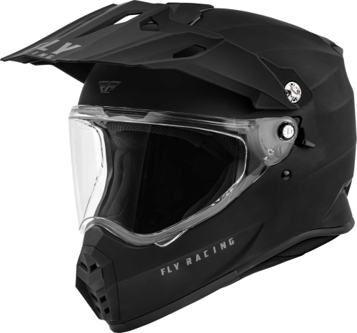 Fly Racing - Fly Racing Trekker Solid Helmet - 73-7021L - Matte Black - Large