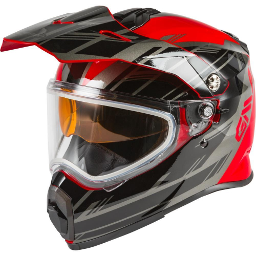 G-Max - G-Max AT-21S Epic Helmet - G2211377 - Red/Black/Silver - X-Large