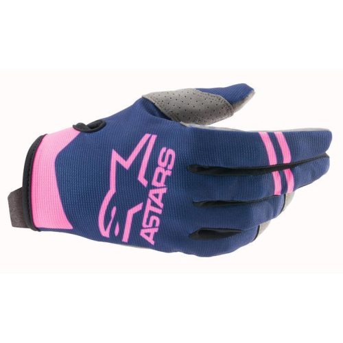 Alpinestars - Alpinestars Radar Gloves - 3561821-7030- S - Dark Blue/Pink Fluo - Small