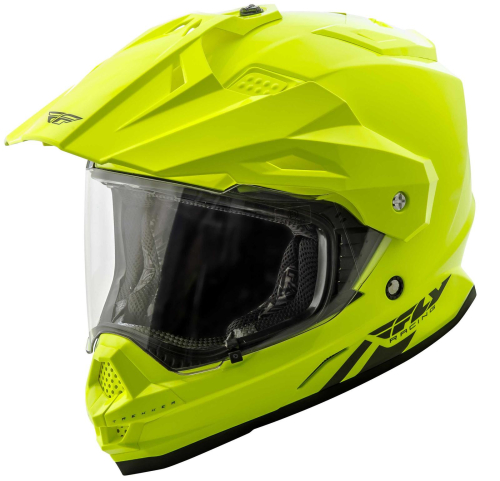 Fly Racing - Fly Racing Trekker Solid Helmet - 73-7014X - Hi-Vis Yellow - X-Large