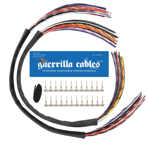 Guerrilla Cables - Guerrilla Cables Xtra Length Bagger Handlebar Wiring Harness - 24 Wire - 24050-9606