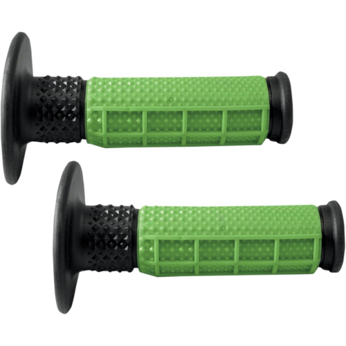 Avon Grips - Avon Grips Half-Waffle MX Grips - Green - MXW07