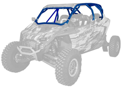 Pro Armor - Pro Armor Pro R Cage with Intrusion Bars - Polaris Blue - P2112C055PB