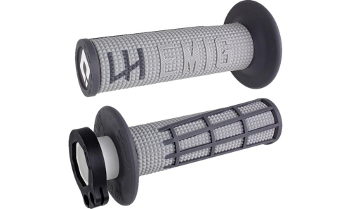 ODI - ODI Emig 2.0 Racing V2 Lock-On Grips - Gray/Graphite - H36E2GH