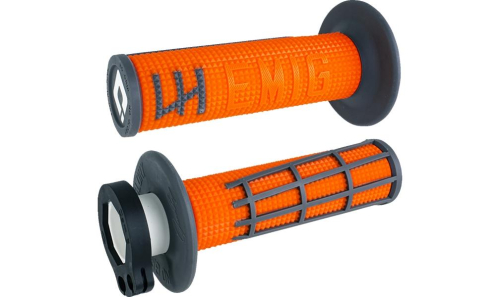 ODI - ODI Emig 2.0 Racing V2 Lock-On Grips - Orange/Graphite - H36E2OH