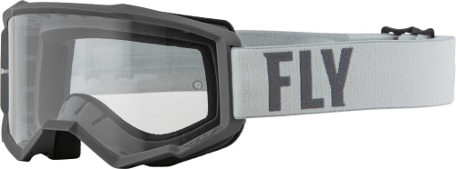 Fly Racing - Fly Racing Focus Goggles - 37-51134 - Gray/Dark Gray / Clear Lens - OSFM