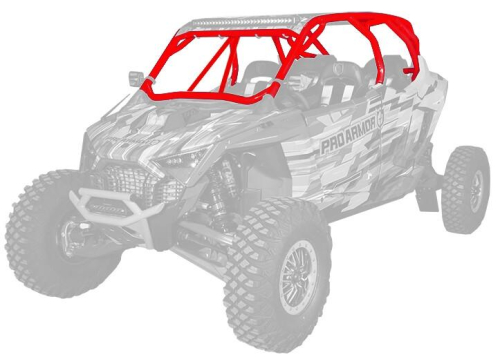 Pro Armor - Pro Armor Pro R Cage with Intrusion Bars - Red - P2112C055RD