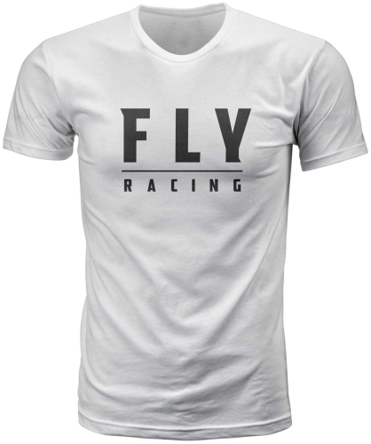 Fly Racing - Fly Racing Fly Logo T-Shirt - 352-1245L - White - Large