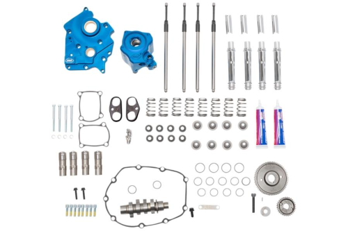 S&S Cycle - S&S Cycle Gear Drive Camchest Kit for M-Eight - Chrome Pushrod Tubes with 540 Cam - 310-1119