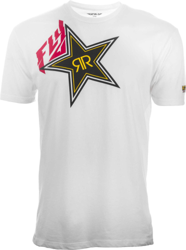 Fly Racing - Fly Racing Rockstar T-Shirt  - 352-1054M - White - Medium