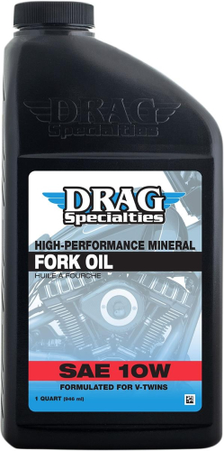 Drag Specialties - Drag Specialties High-Performance Mineral Fork Oil - 10W - Medium - 3609-0141