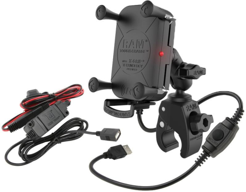 RAM Mounts - RAM Mounts Wireless Charging H-bar Mount Tough Charge - RAM-B-400-A-UN12W-V7