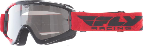 Fly Racing - Fly Racing Zone Goggles (2017) - 37-3020 - Red/Black / Clear/Flash Chrome Lens - OSFM