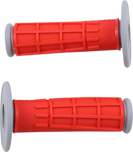 Moose Racing - Moose Racing Competition Diamond/Waffle Grips - Red - 1MG2315-REM