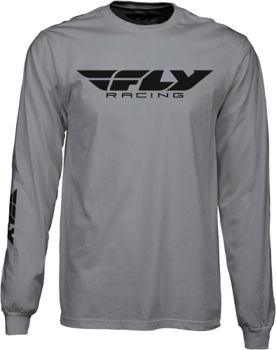 Fly Racing - Fly Racing Fly Corporate Long Sleeve Shirt - 352-4146L - Gray - Large