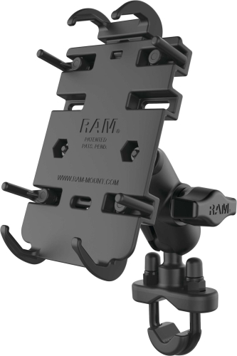 RAM Mounts - RAM Mounts Quick Grip Phone Mount with Handlebar U-Bolt Base - RAM-B-149ZA-PD3