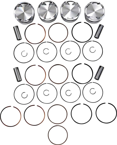 J.E. Pistons - J.E. Pistons Round Piston - Standard Bore 83.00mm, 9.8:1 Compression - 222108