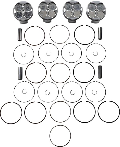 J.E. Pistons - J.E. Pistons FSR Piston - 2.00mm Oversize to Bore 69.00mm, 13.2:1 Compression - 308645