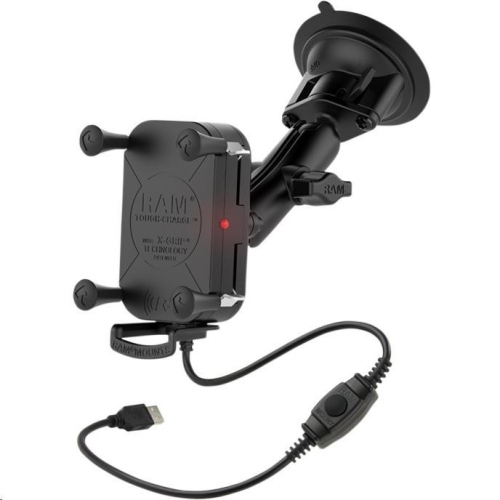 RAM Mounts - RAM Mounts RAM Tough-Charge Wireless Charging Holder with Ram Twist-Lock Suction Cu - RAM-B-166-UN12W