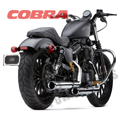 Cobra - Cobra Neighbor Haters Slip-On Mufflers - Chrome - 6086