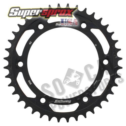 Supersprox - Supersprox Steel Rear Sprocket - 40T - RFE-990-40-BLK