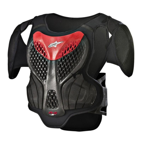 Alpinestars - Alpinestars A-5 S Youth Body Armor - 6740518-13-L/X - Black/Red - Lg-XL