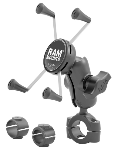 RAM Mounts - RAM Mounts RAM Torque Handlebar/Rail Mount with X-Grip Cradle - 3/4in. x 1in. Bars - RAM-B-408-75-1-UN10U