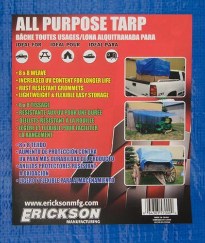 Kotap America - Kotap America Blue Poly Rip-Stop Tarp - Cut Size: 20x40ft. - TRA-2040