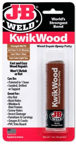 JB Weld - JB Weld Kwik Wood Epoxy - 1oz. Tube - 8257