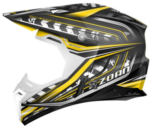 Zoan - Zoan Synchrony MX Monster Graphics Helmet - 521-134 - Black/Yellow - Small