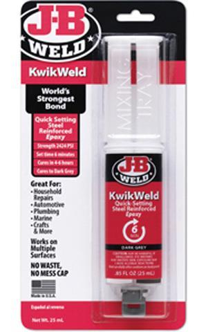 JB Weld - JB Weld Kwik Weld - Syringe 25ml. - 50176